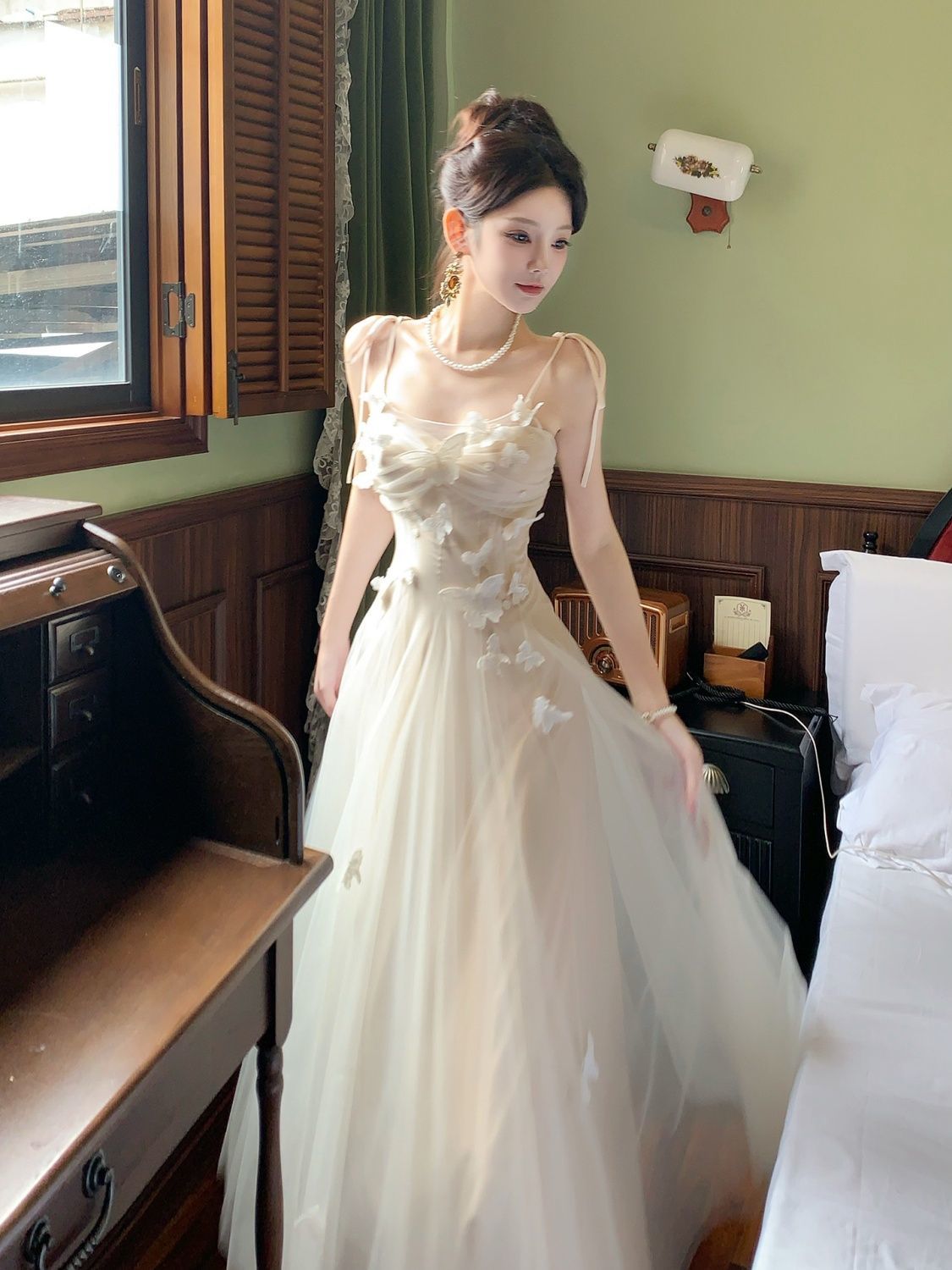 high-end custom gown